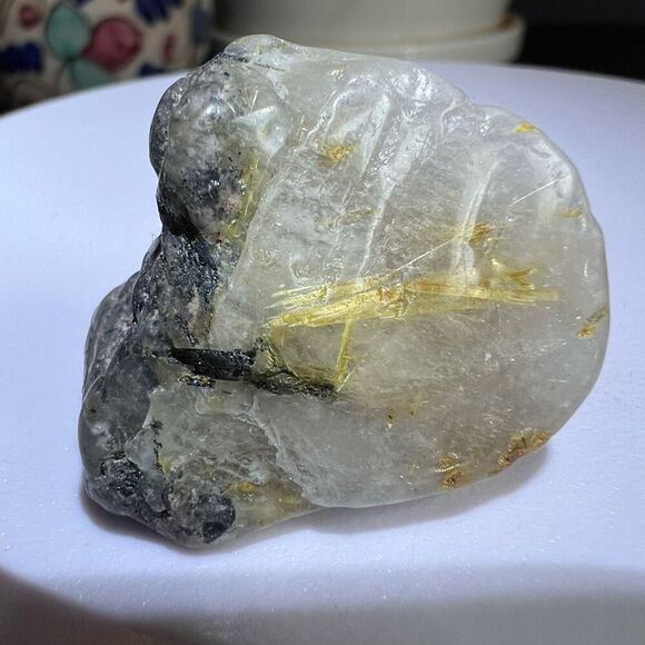 Golden Rutilated Quartz‎ Crystal Freeform (#7) - Picture 5 of 11